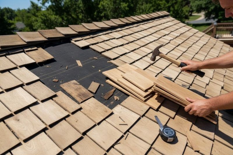 Wood Shingle Roof Replacement